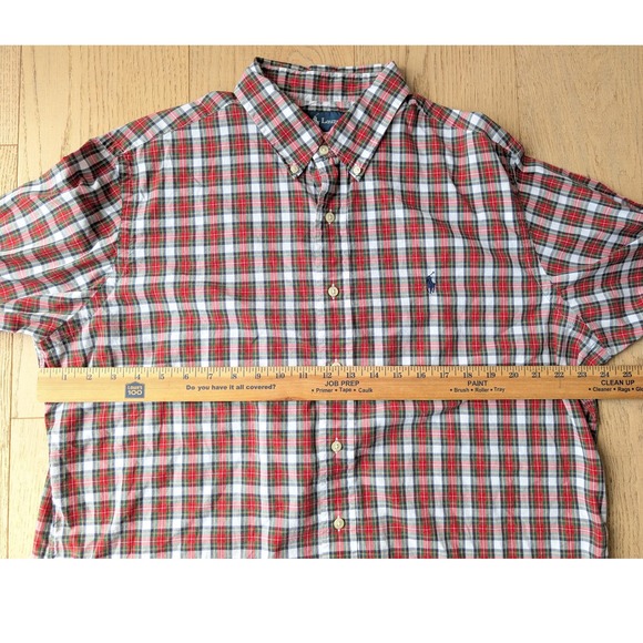 Ralph Lauren Mens XL Plaid Button Down Long Sleeve Shirt - Picture 5 of 6